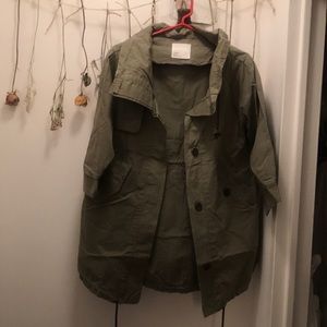 Army Green Spring Jacket 3/4 sleeves